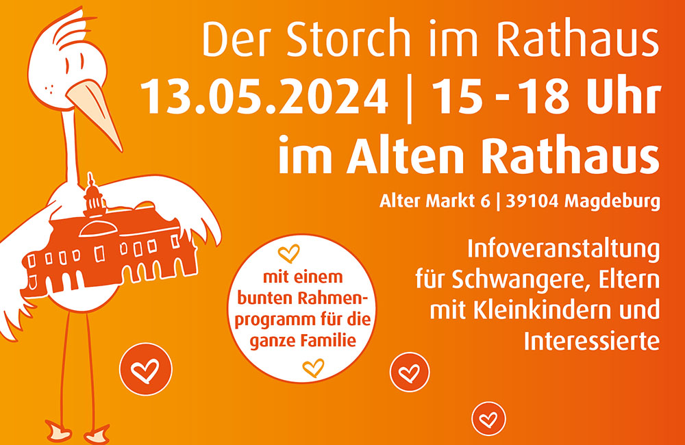 Storch im Rathaus Storch im Rathaus